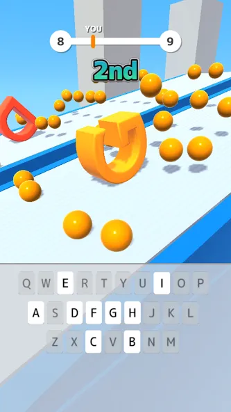 Взломанная Type Spin: alphabet run game на Андроид — Все открыто — скриншот 3