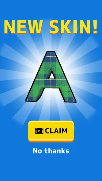 Взломанная Type Spin: alphabet run game на Андроид — Все открыто — скриншот 5