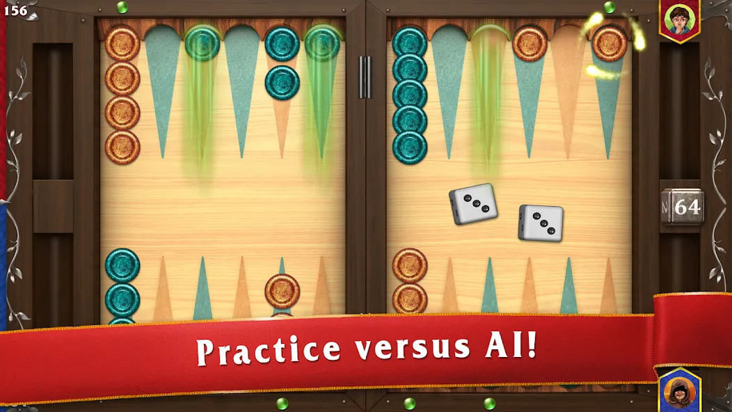 Backgammon Masters на Андроид — Мод Много денег — скриншот 3