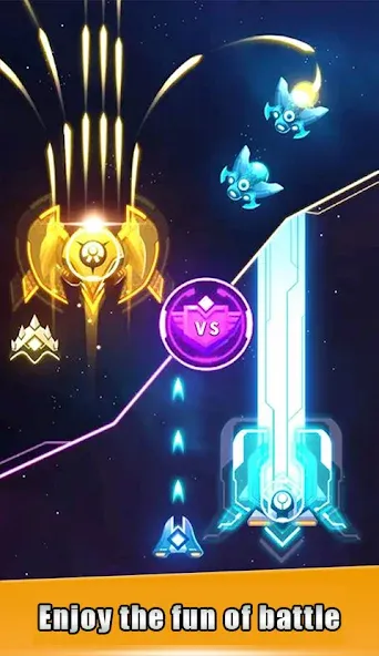 Galaxy Attack - space shooting MOD APK на Android — Много денег и кристаллов — скриншот 3 Galaxy Attack - space shooting MOD APK на Android — Много денег и кристаллов — скриншот 3