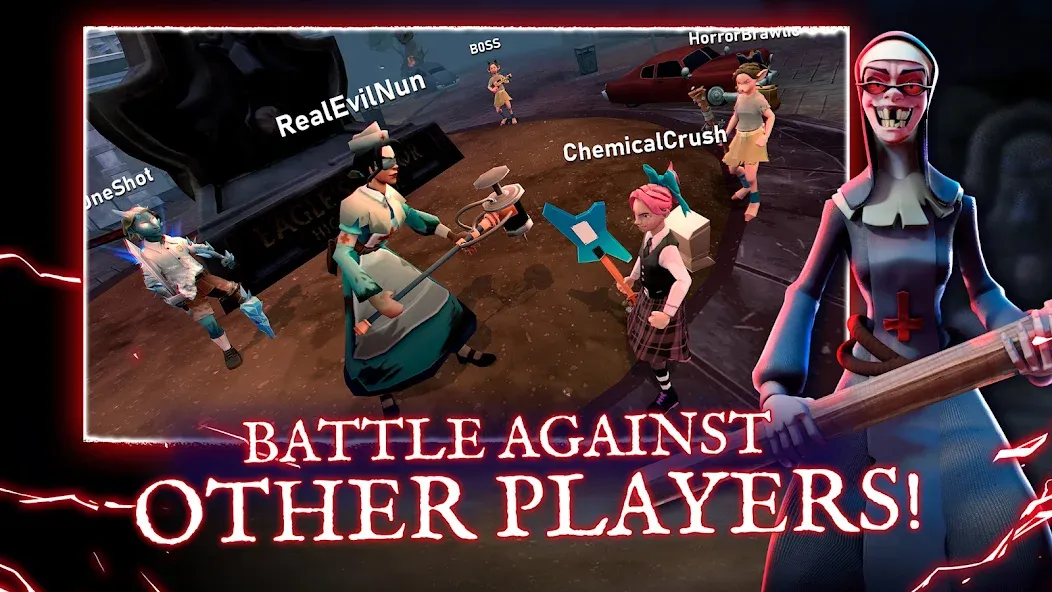 Horror Brawl на Андроид — Много денег и бессмертие — скриншот 2