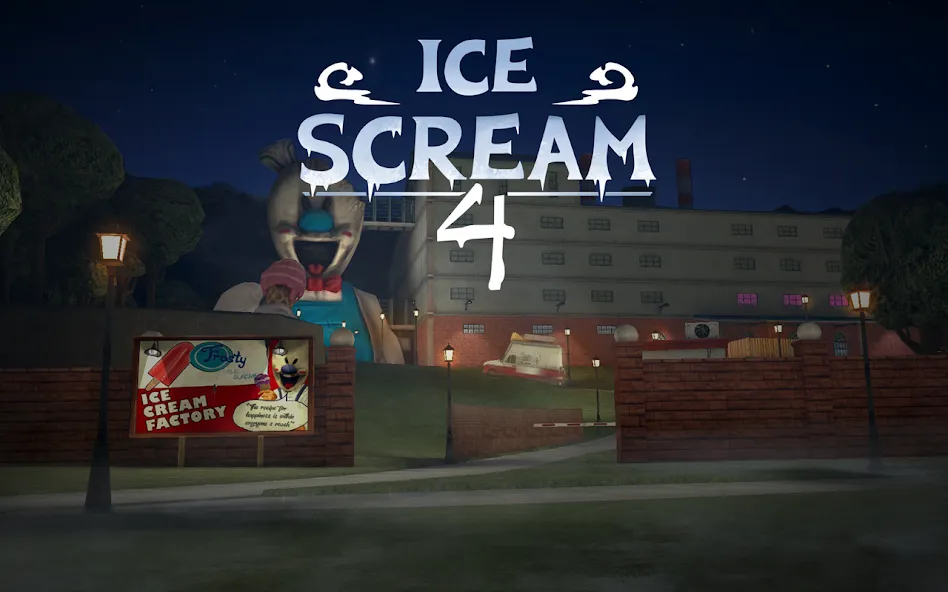 Скачать Ice Scream 4: Rod's Factory с модом — Много патронов и бессмертие — скриншот 1