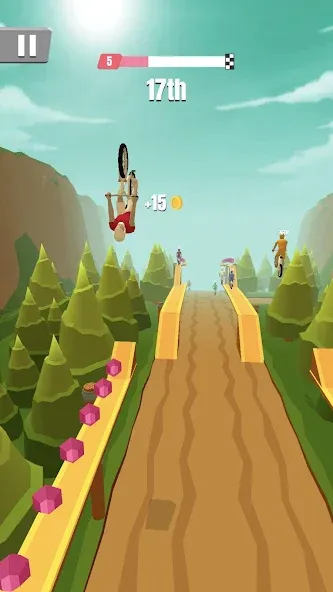 Bike Rush MOD APK на Android — Много денег и без рекламы — скриншот 3
