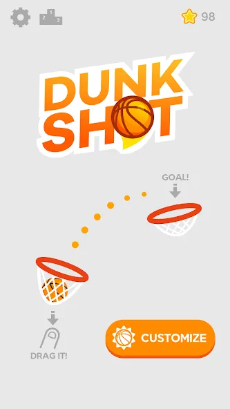 Скачать Dunk Shot — Много денег — скриншот 1