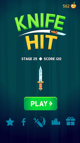 Knife Hit MOD APK — Много денег и все ножи разблокированы — скриншот 4