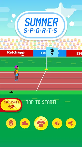 Скачать Ketchapp Summer Sports на Андроид — Много денег — скриншот 5