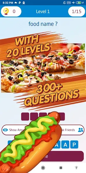 Скачать Guess food games (Мод: Всё открыто) на Андроид — скриншот 3