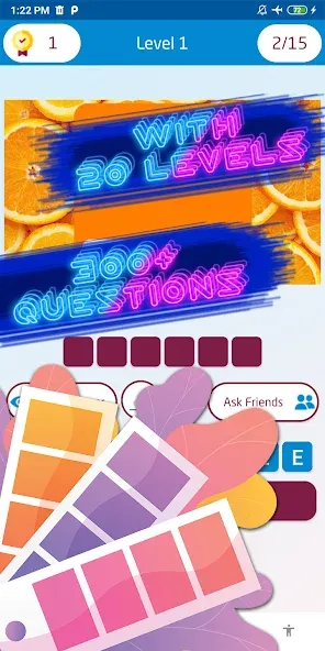 Guess the color game — Все уровни разблокированы — скриншот 3