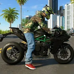 Скачать Kawasaki Ninja H2r Games 3D на телефон — Много денег