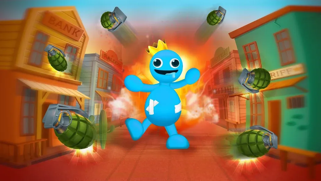 Kick The Rainbow Monster Mod APK Много денег — Скачать на Андроид — скриншот 4