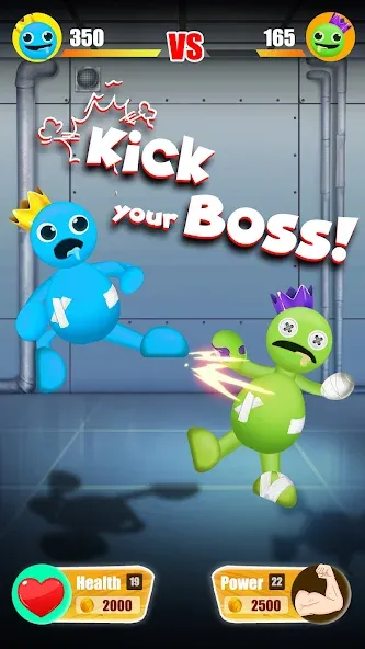 Kick The Rainbow Monster Mod APK Много денег — Скачать на Андроид — скриншот 5