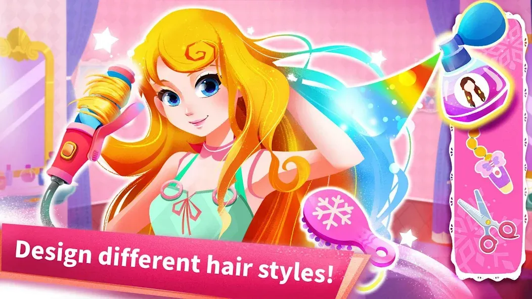 Little Panda: Princess Salon MOD APK — Много денег и всё разблокировано — скриншот 3