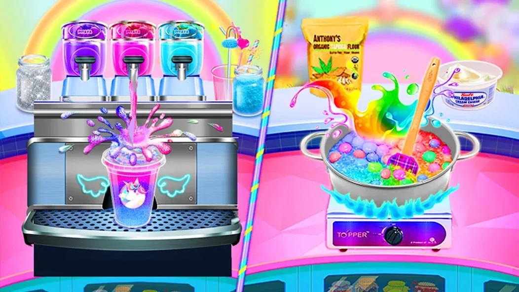 Ice Cream Games: Rainbow Maker на Андроид — Все ингредиенты открыты — скриншот 4