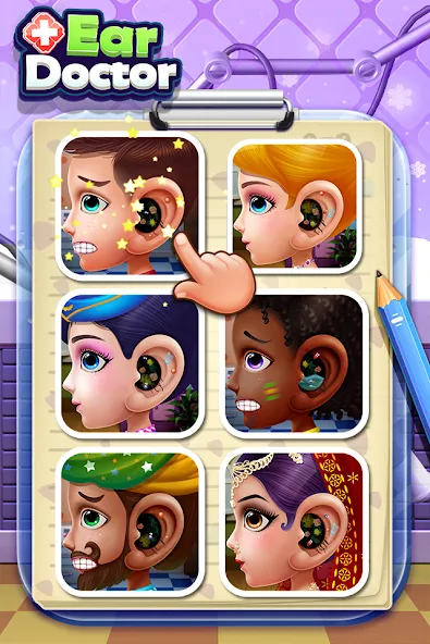 Скачать Ear Doctor (Мод: Много денег) на Андроид — скриншот 3 Скачать Ear Doctor (Мод: Много денег) на Андроид — скриншот 3