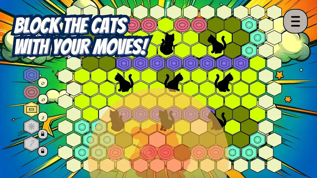 Trap the Cat Mod APK Бесконечные подсказки — Скачать на Андроид — скриншот 3