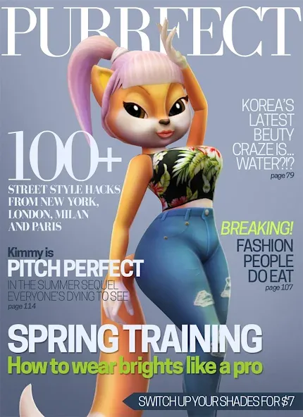 Скачать Talking Cat Kimmy Superstar (Мод: Много денег) на Андроид — скриншот 2