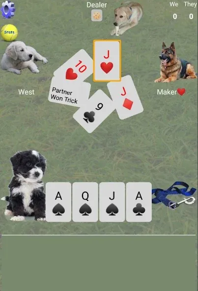 Скачать K9 Euchre (Мод: Всё открыто и без рекламы) на Андроид — скриншот 2