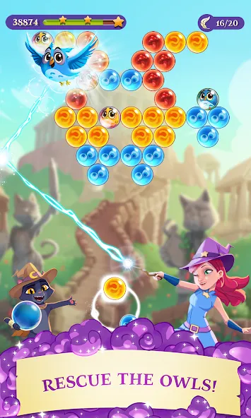 Скачать Bubble Witch 3 Saga — Последняя версия (Много жизней и бустеров) — скриншот 1 Скачать Bubble Witch 3 Saga — Последняя версия (Много жизней и бустеров) — скриншот 1