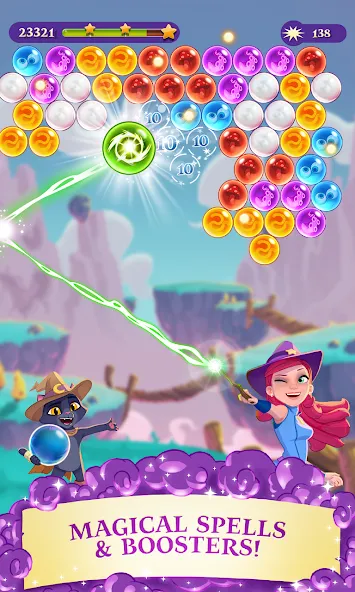 Скачать Bubble Witch 3 Saga — Последняя версия (Много жизней и бустеров) — скриншот 2 Скачать Bubble Witch 3 Saga — Последняя версия (Много жизней и бустеров) — скриншот 2
