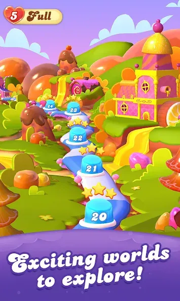 Candy Crush Friends Saga MOD APK — Много жизней и ходов — скриншот 4