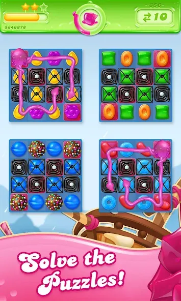 Взлом Candy Crush Jelly Saga — Много жизней — скриншот 4