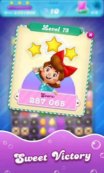 Скачать взломанную Candy Crush Soda Saga — Много жизней и ходов — скриншот 4