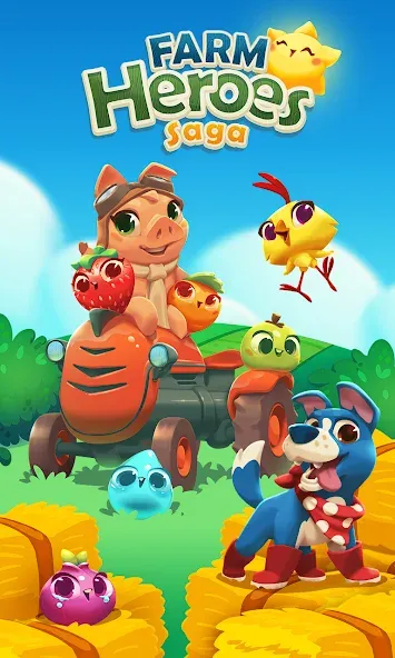 Скачать Farm Heroes Saga MOD APK — Много жизней и золота — скриншот 1 Скачать Farm Heroes Saga MOD APK — Много жизней и золота — скриншот 1