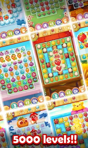 Скачать Farm Heroes Saga MOD APK — Много жизней и золота — скриншот 5