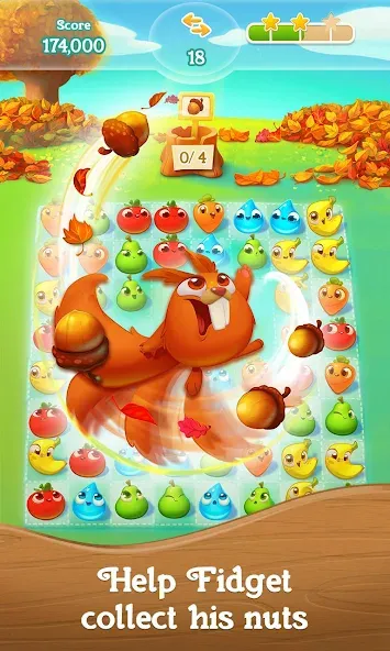 Farm Heroes Super Saga MOD APK — Много жизней и ходов — скриншот 2