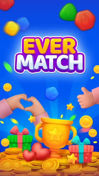 EverMatch 3 Game MOD APK на Android — Много жизней и ходов — скриншот 1