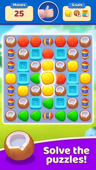 EverMatch 3 Game MOD APK на Android — Много жизней и ходов — скриншот 4