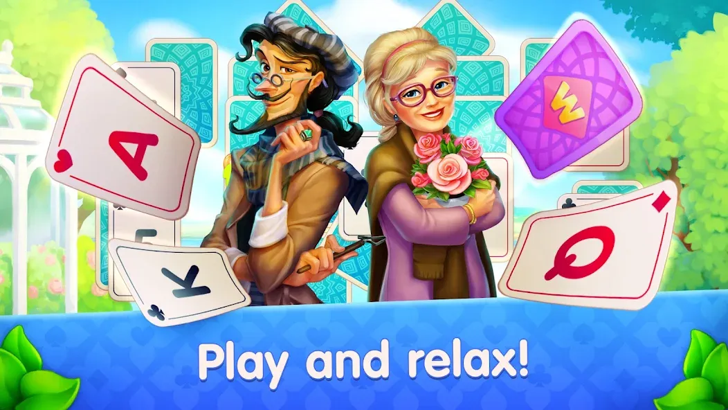 CityMix Solitaire TriPeaks MOD APK на Android — Много денег и жизней — скриншот 1