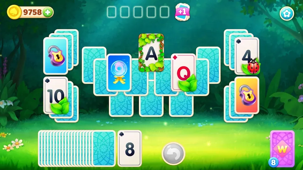 CityMix Solitaire TriPeaks MOD APK на Android — Много денег и жизней — скриншот 2