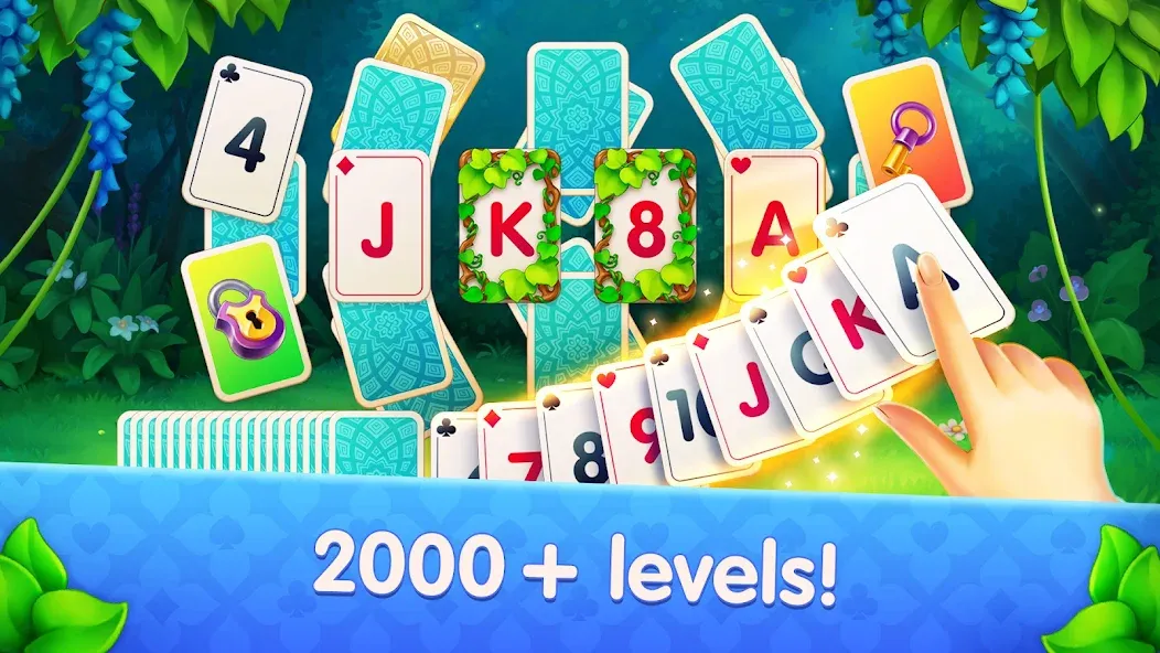 CityMix Solitaire TriPeaks MOD APK на Android — Много денег и жизней — скриншот 3