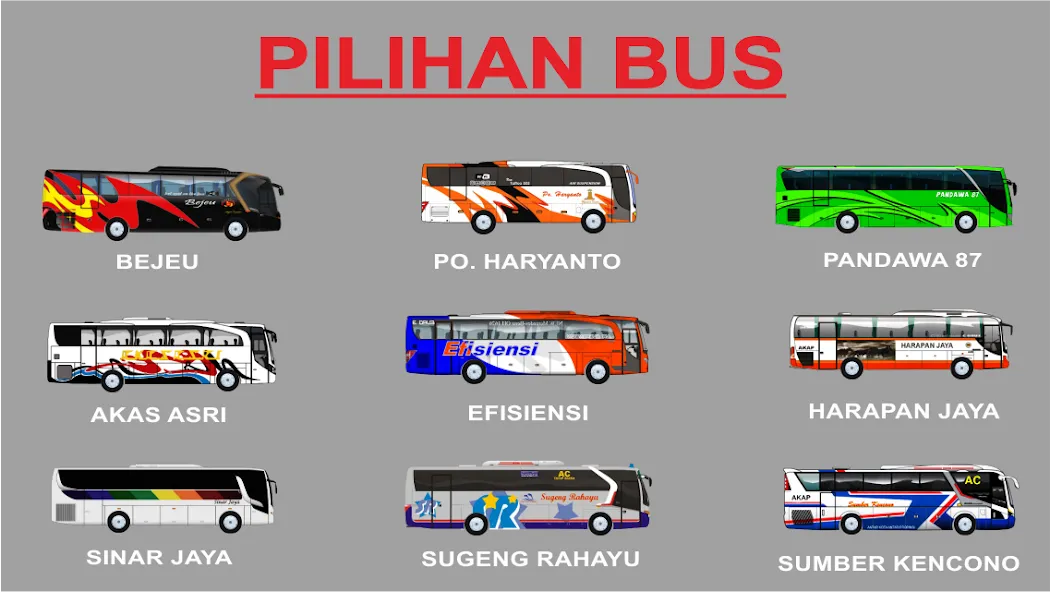 Скачать PO Haryanto Bus Indonesia MOD APK — Много денег и все автобусы — скриншот 4