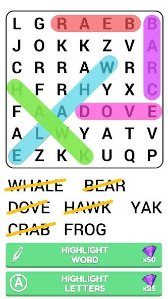 Скачать взломанную Word Search Puzzle Game — Все уровни открыты и нет рекламы — скриншот 5