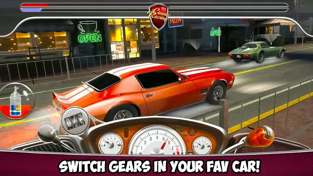 Скачать Classic Drag Racing Car Game — Модификация Много денег — скриншот 3