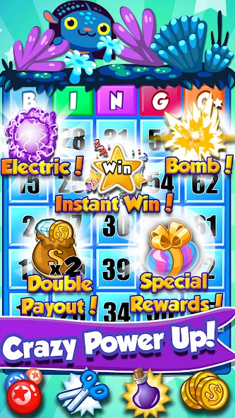 Взломанная Bingo PartyLand 2: Bingo Games на Андроид — Много денег и билетов — скриншот 2