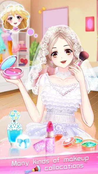 Makeup Bride: Perfect Wedding (Мод Все открыто) — скриншот 1