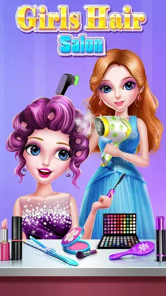 Скачать Girls Hair Salon на Андроид — Все открыто — скриншот 2