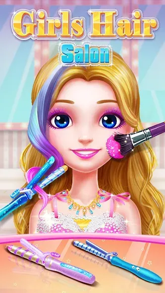 Скачать Girls Hair Salon на Андроид — Все открыто — скриншот 3