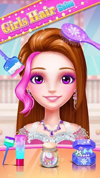 Скачать Girls Hair Salon на Андроид — Все открыто — скриншот 4