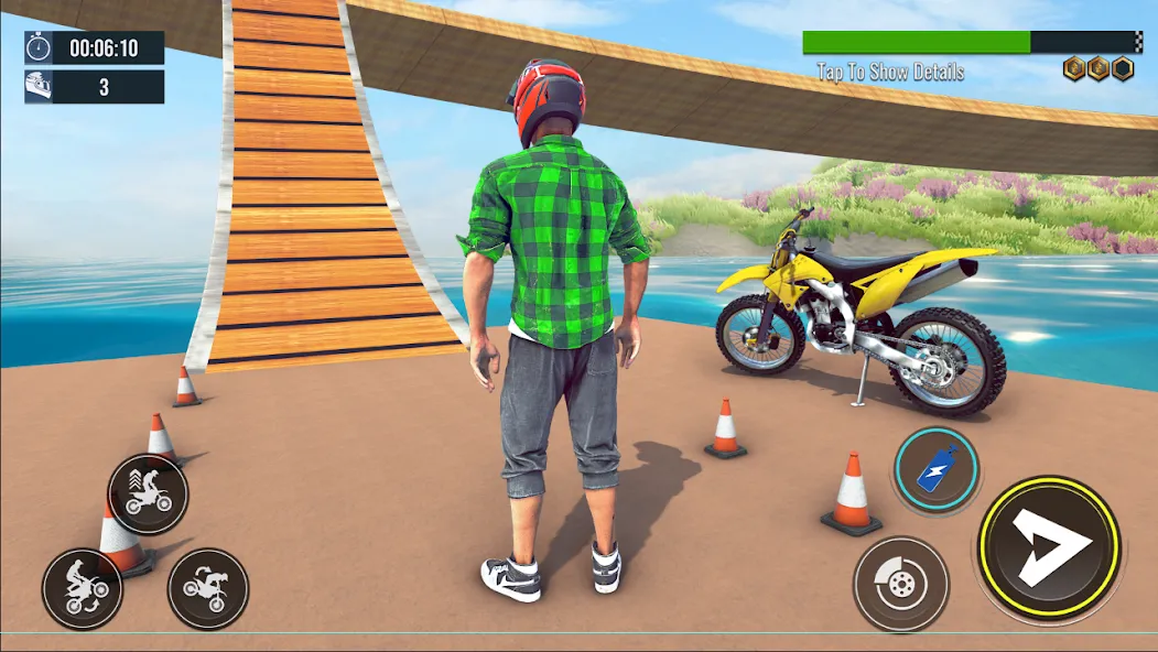 Bike Stunt : Motorcycle Game (Мод Много денег) — скриншот 1