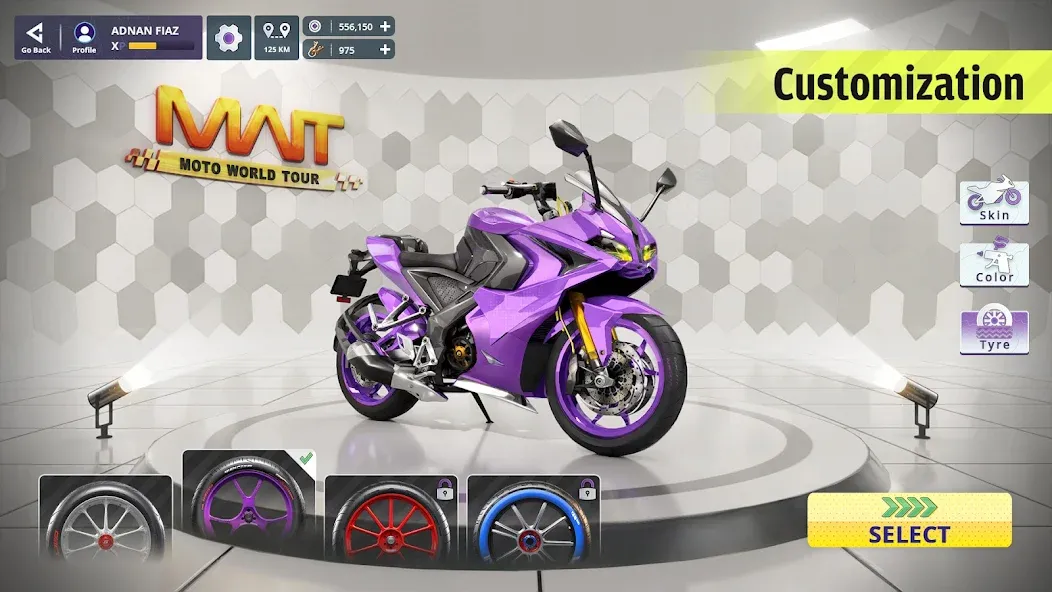 Moto World Tour: Bike Racing на Андроид — Мод Много денег — скриншот 4