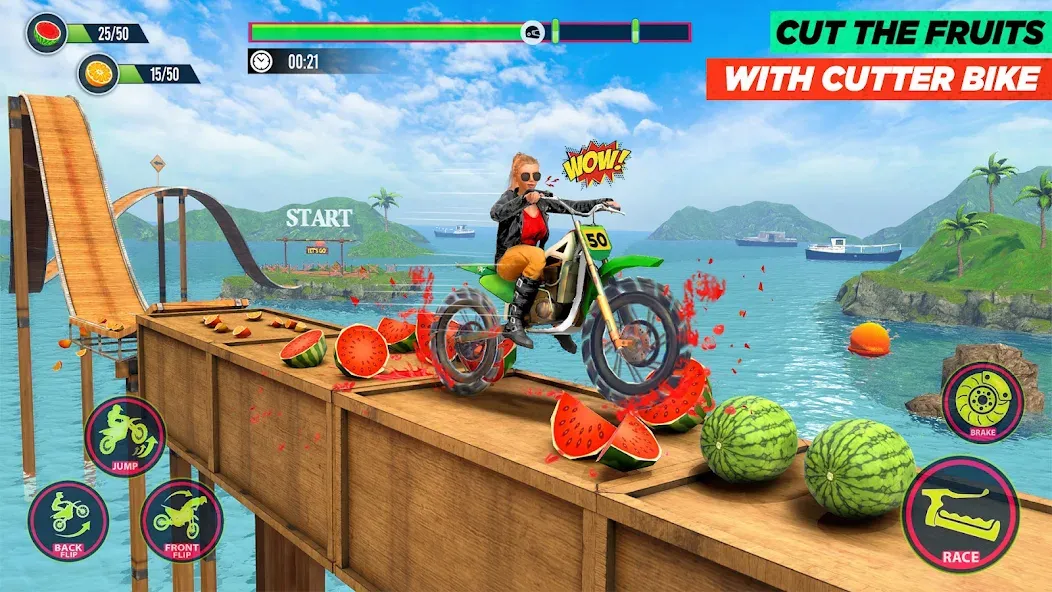 Скачать Bike Stunt Game: Tricks Master с модом — Много денег — скриншот 2