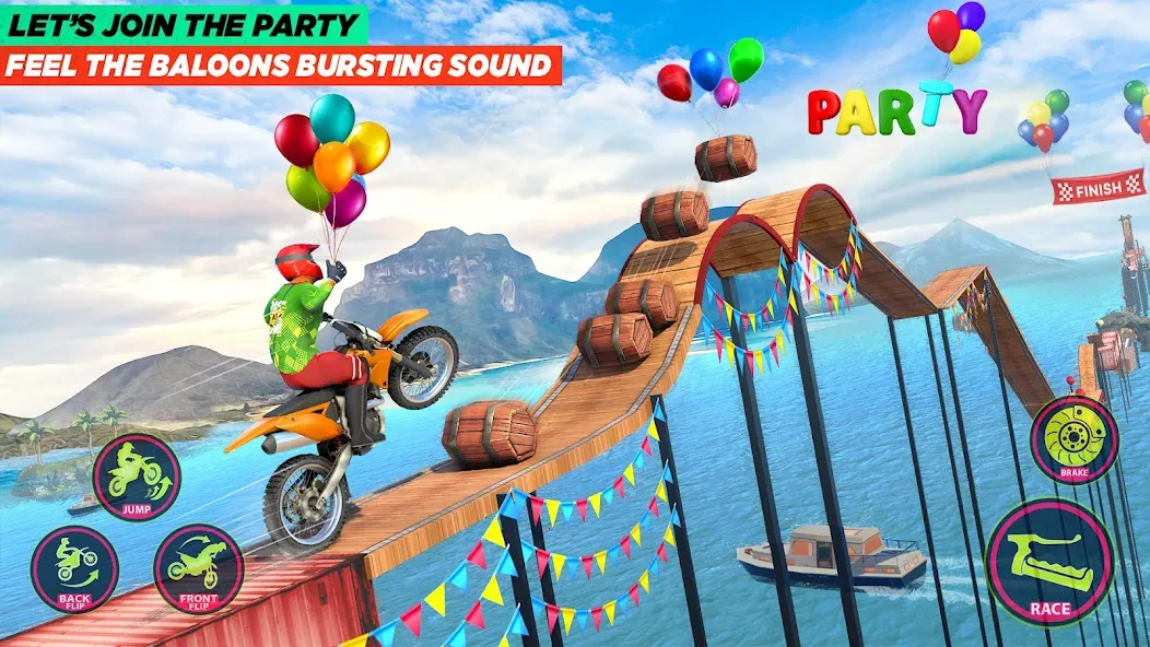Скачать Bike Stunt Game: Tricks Master с модом — Много денег — скриншот 3