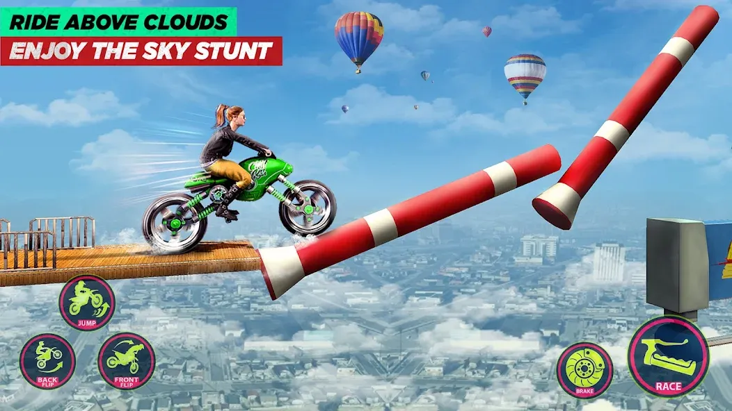 Скачать Bike Stunt Game: Tricks Master с модом — Много денег — скриншот 5