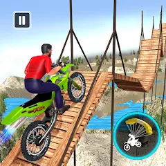 Скачать Bike Stunt Game: Tricks Master с модом — Много денег
