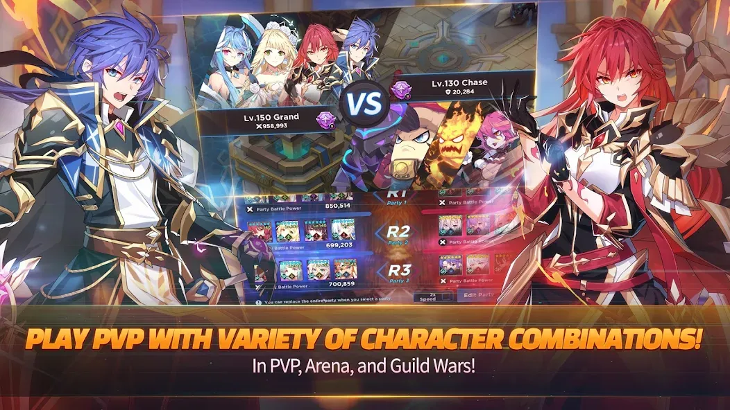 Скачать GrandChase — Последняя версия (Много денег и бесконечная выносливость) — скриншот 5