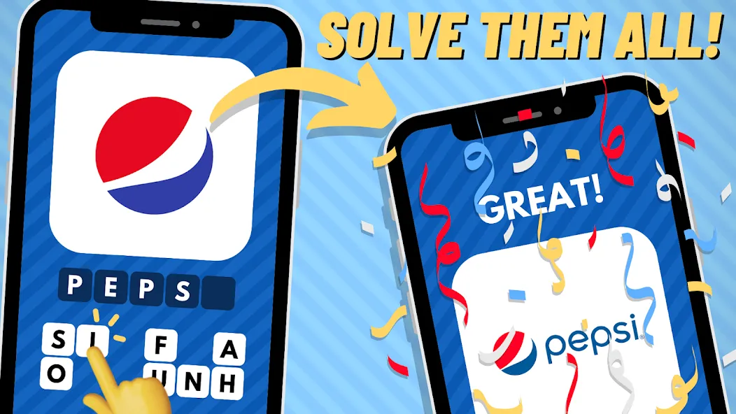 Скачать взлом Logo Quiz: Guess the Brand! на Андроид — Все подсказки разблокированы — скриншот 3